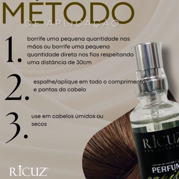 Perfume Cabelo Ferrari Black (Capilar Feminino e Masculino) 15ml Finalizador Cabelo Cheiroso Silicones Nobres - Image 2